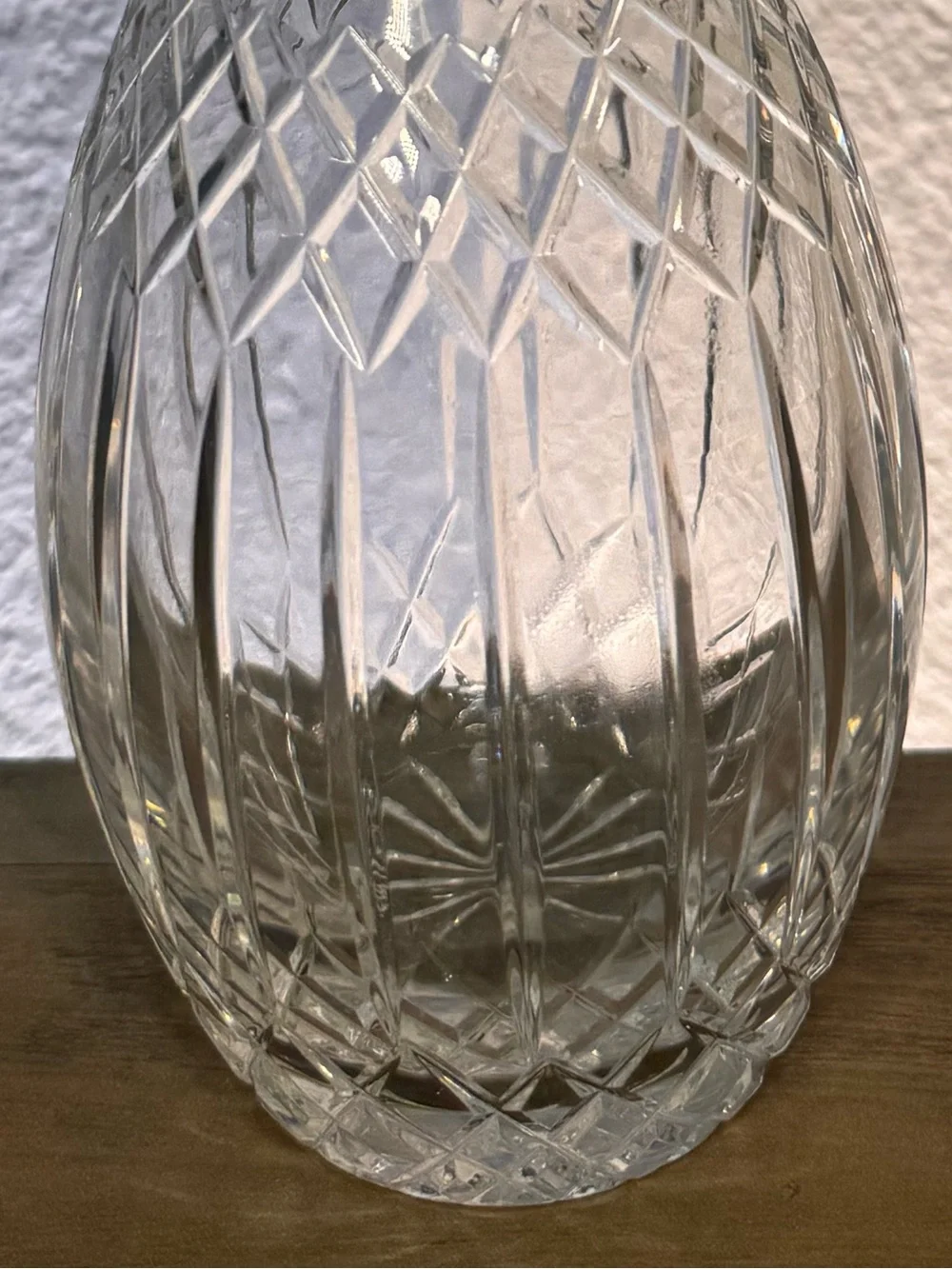 Wedgwood Galway Irish Crystal Decanter 14.5” Original Stopper Signed